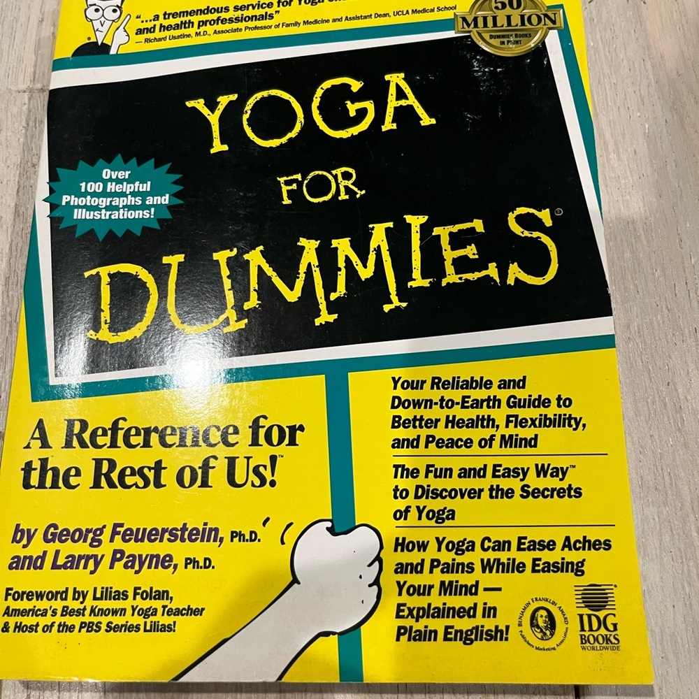 Yoga for Dummies Instructional Paperback Book 1999